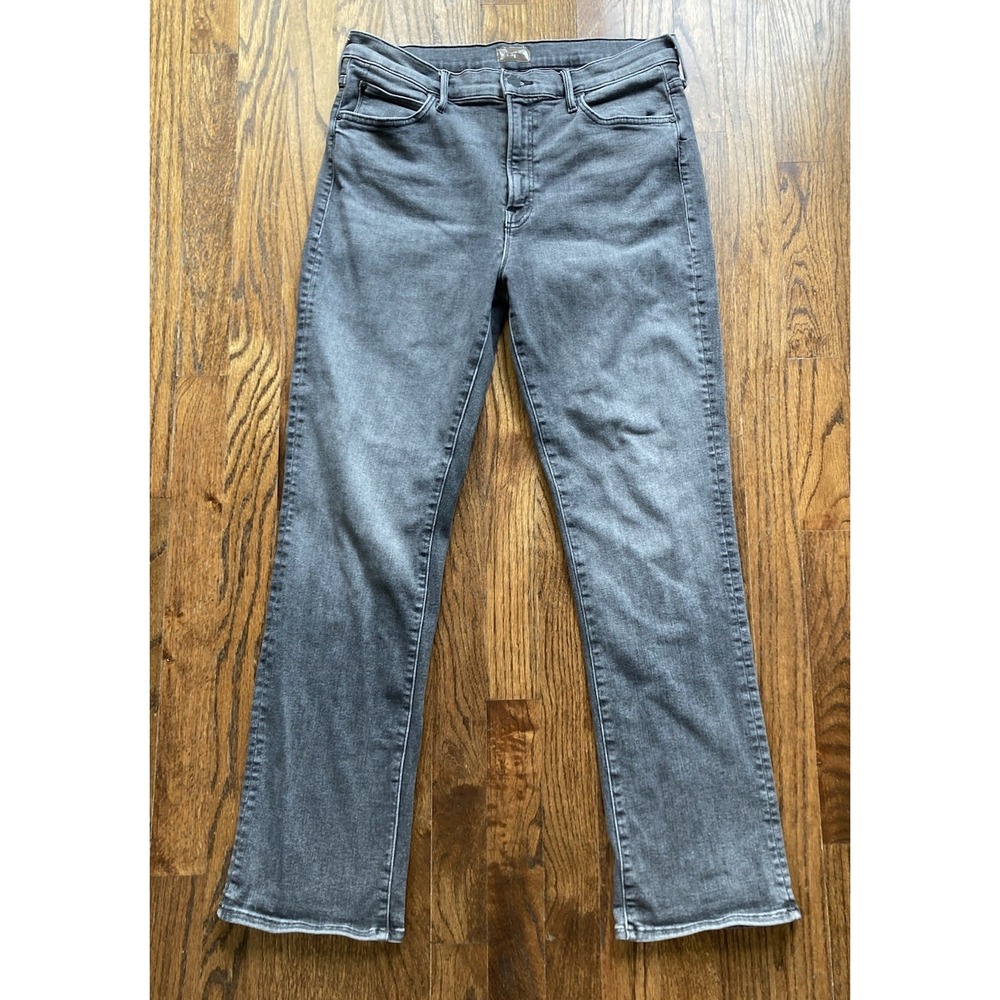 MOTHER Jeans Womens Size 32 Rascal Flood Gray Magic 8 Ball USA Stretch